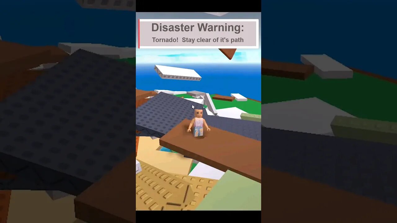 HOW TO NOT SURVIVE A TORNADO! 🌬😲 #roblox #survival #games #how