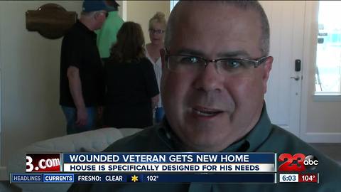 Wounded veteran gets new smart home