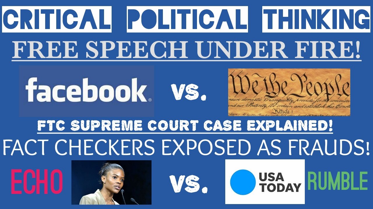 FREE SPEECH UNDER FIRE! Facebook Vs. The Constitution & Candace Owens Takes On Fake Fact Checkers