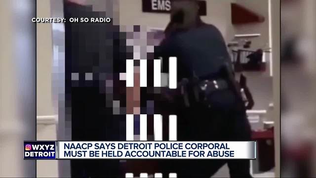 Head of Detroit NAACP calls police corporal's repeated punches 'inexcusable'