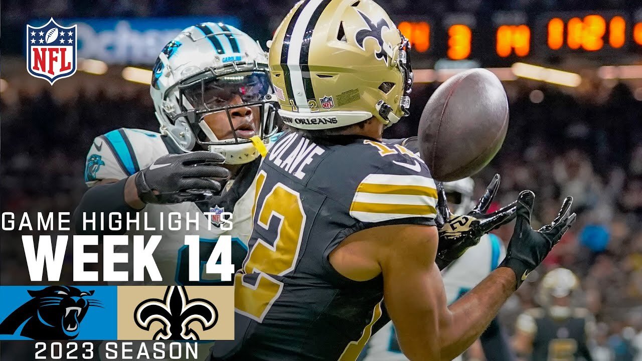 Carolina Panthers vs. New Orleans Saints Game Highlights | NFL 2023 Week 14