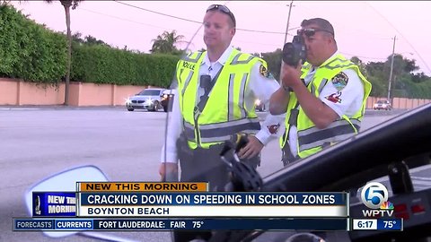 Boynton Beach police crack down on speeders in school zones