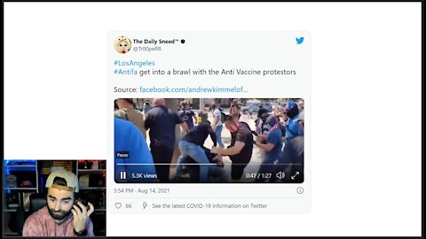 Antifa BEATDOWN In Los Angeles | Crowd Chants U-S-A!
