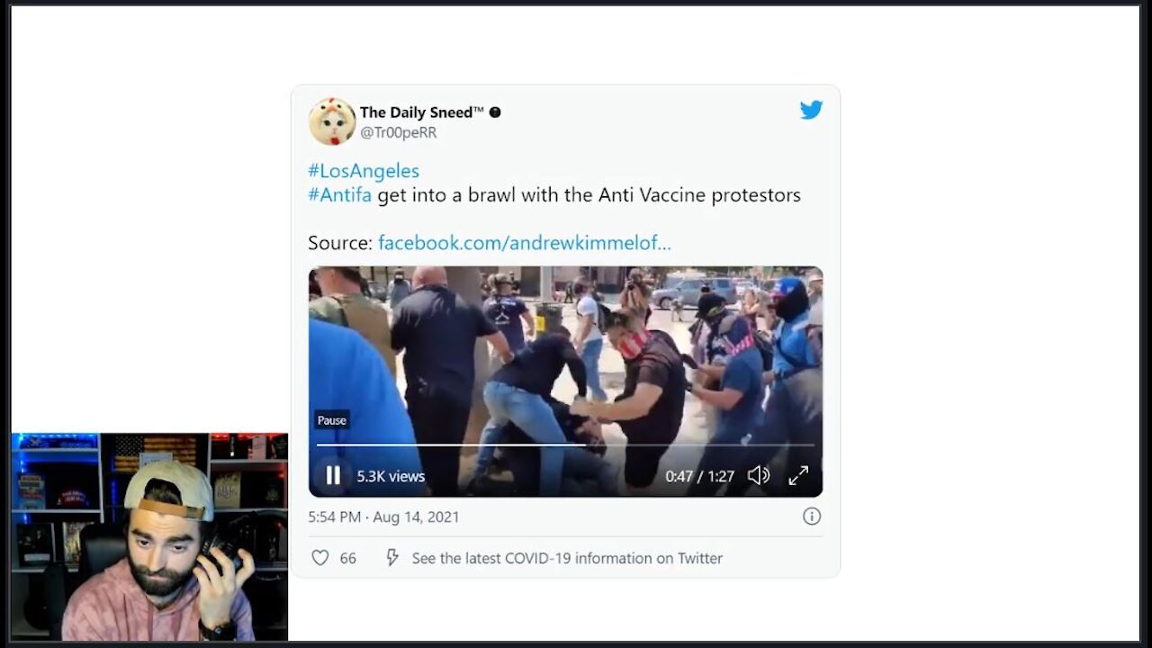 Antifa BEATDOWN In Los Angeles | Crowd Chants U-S-A!