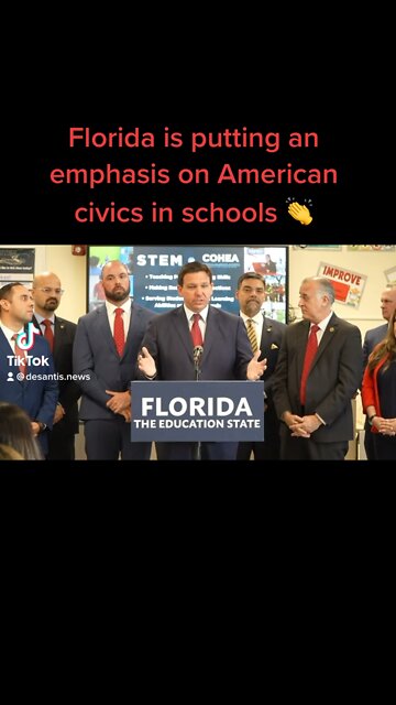 DeSantis is putting an emphasis on American civis