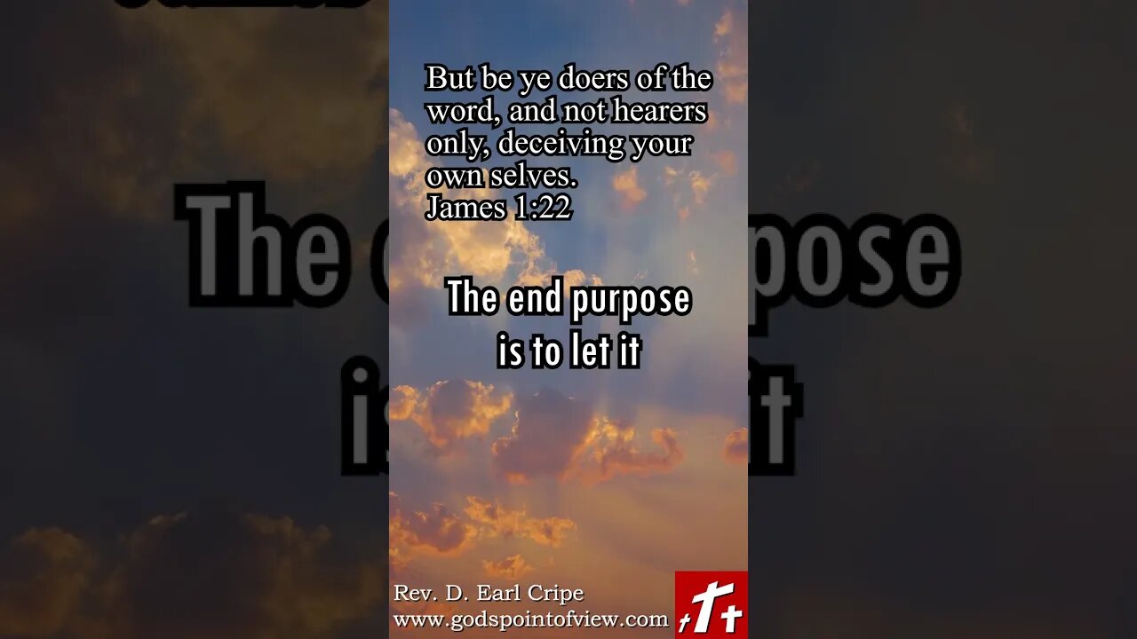 Be A DOER of the Word!! | God's Point of View (Short #52)