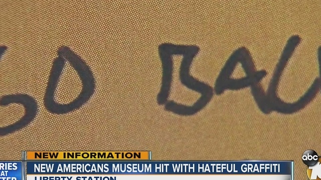 New Americans Museum hit with hateful graffiti