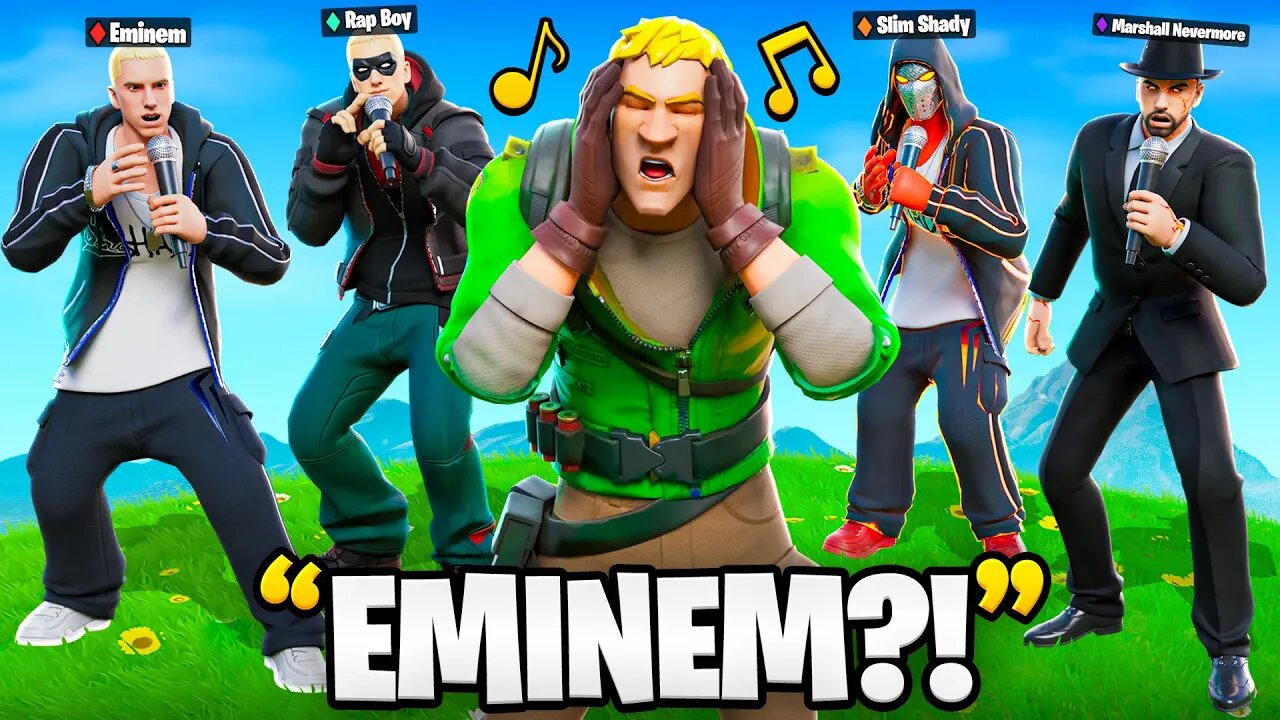 Trolling With NEW Eminem Skins in Fortnite!