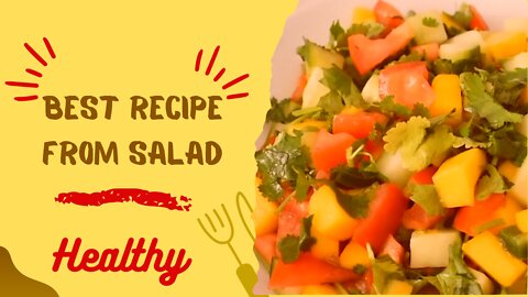 Delicious salad. Easy recipe for healthy weight loss.