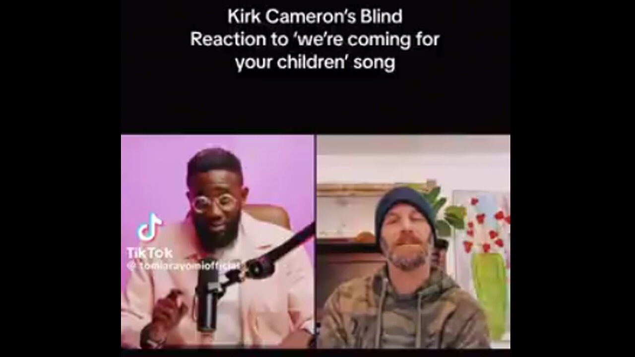 KIRK CAMERON'S BLIND REACTION TO "WE'RE COMING FOR YOUR CHILDREN" SONG 🤬