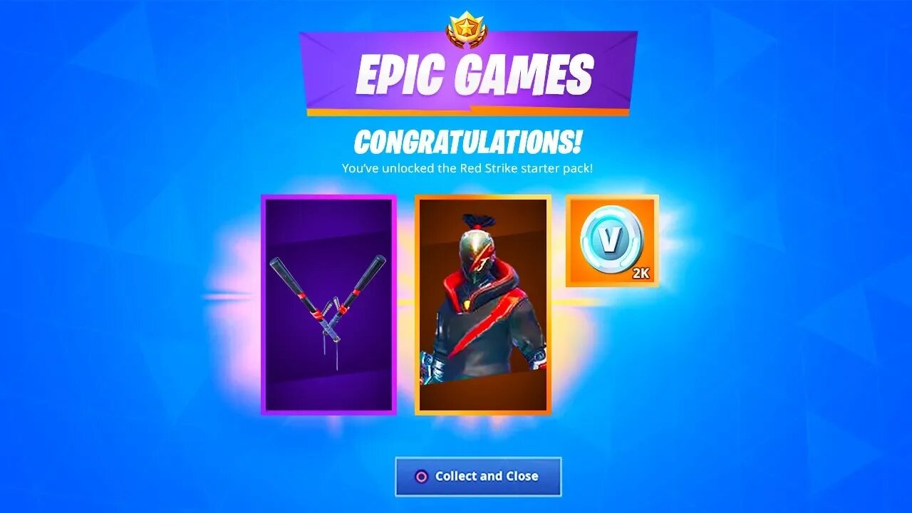 The NEW RED STRIKE STARTER PACK.. (Fortnite)