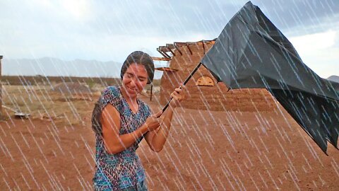 Our First Monsoon Storm Hits! | Prepping for Sustainable Off-Grid Desert Living