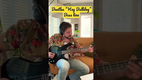 Beatles Bass Line to “Hey Bulldog” #shorts