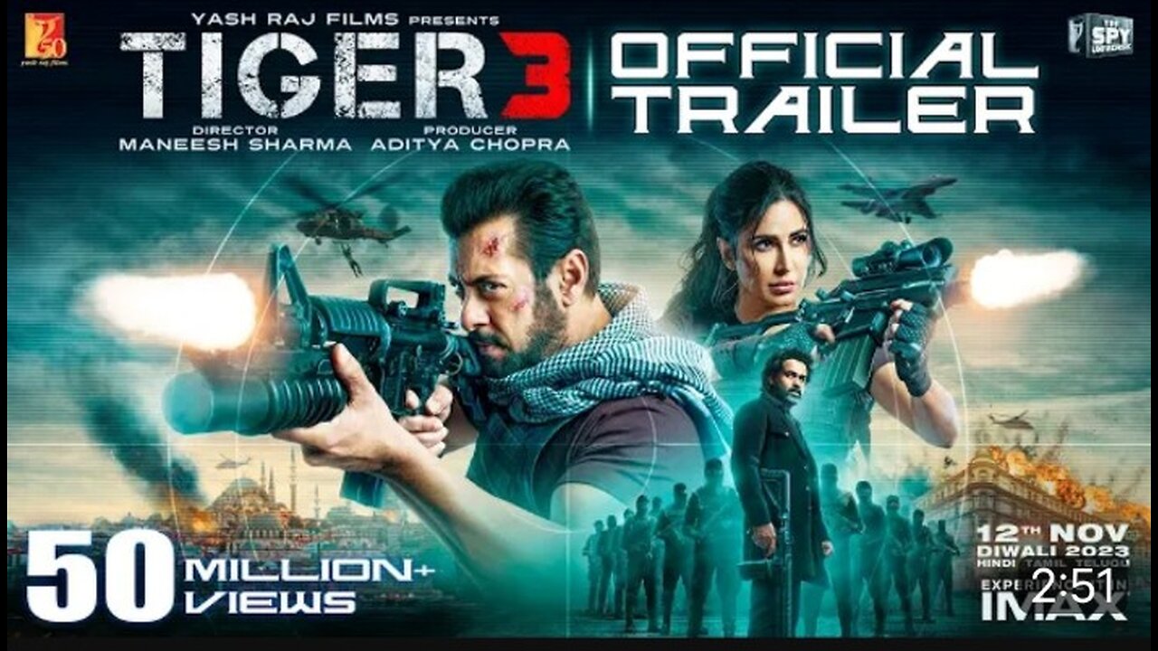 Tiger 3 - Trailer Salman Khan new movie released Katrina kaif