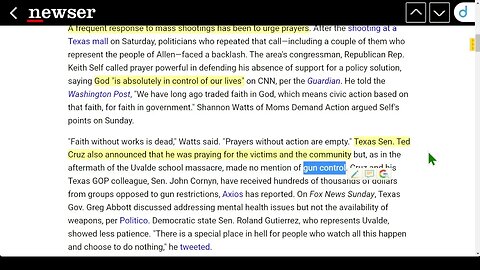 🟨 槍擊事件發生後，政客們爭論祈禱或法律