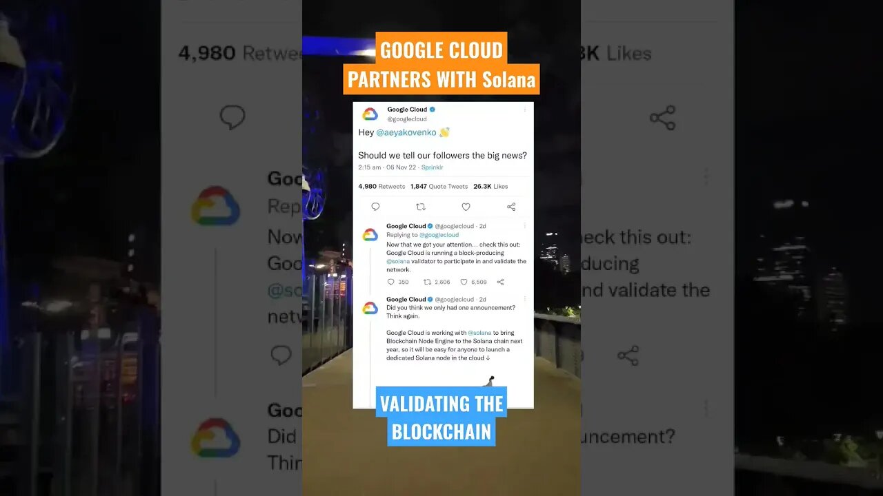 GOOGLE CLOUD AND SOLANA PARTNERS UP👀🚀 WEB 3 TAKEOVER FOR TECH GIANTS