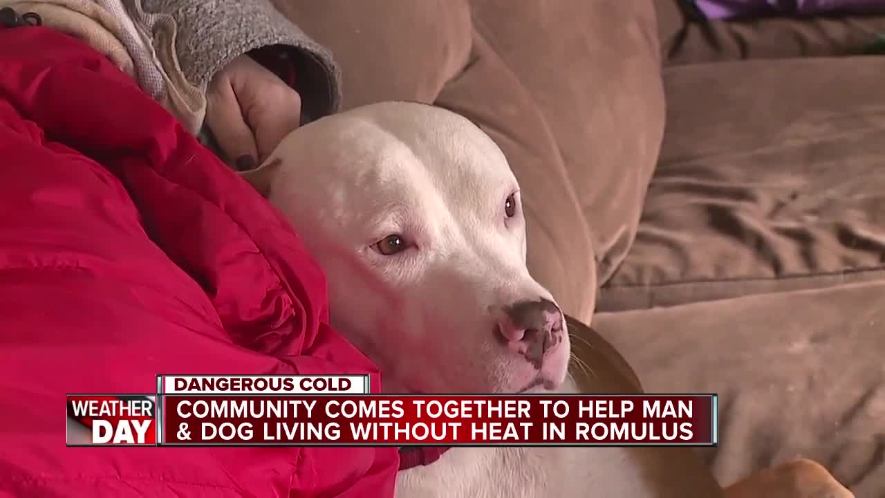 Help comes back around for Romulus man and his dog