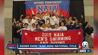 Keiser swim wins back to back NAIA championships