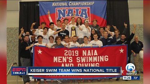 Keiser swim wins back to back NAIA championships
