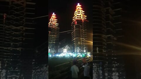 Durga Puja Pandal Kalyani 2022. Twin Tower Kalyani