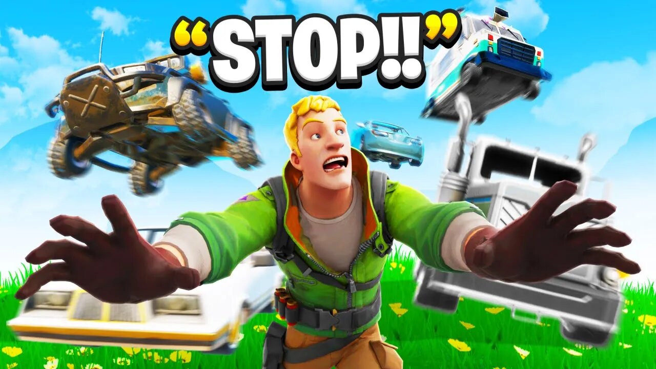 I Trolled Him With NEW Cars In Fortnite