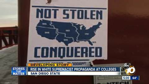 Rise in white supremacist propaganda