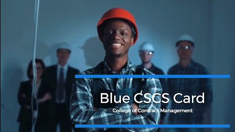 Blue CSCS Card