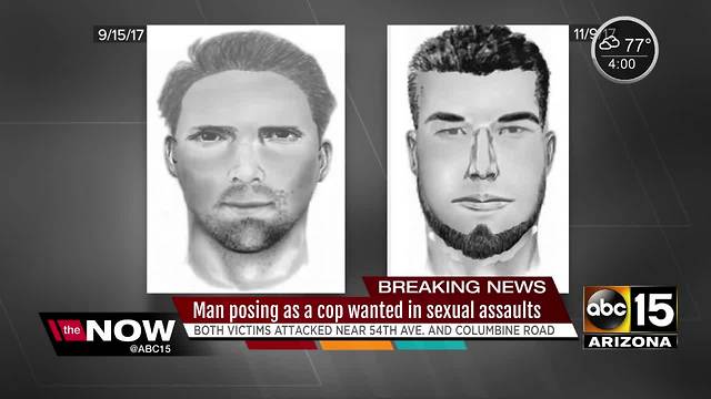 Man posing as cop in Glendale suspected in sexual assaults