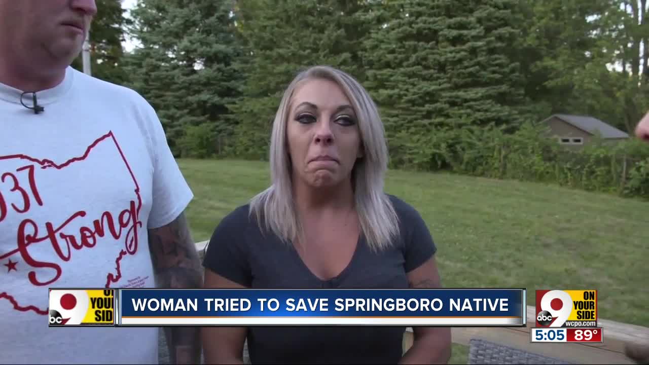 Woman tried to save Springboro native in Dayton shooting