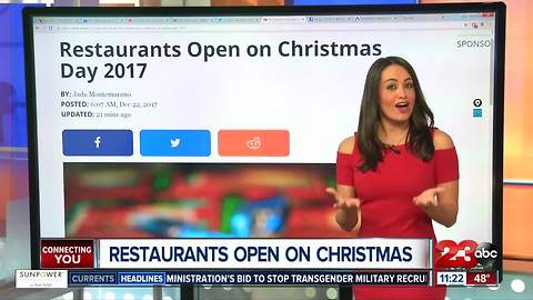 Restaurants Open in Bakersfield on Christmas Day