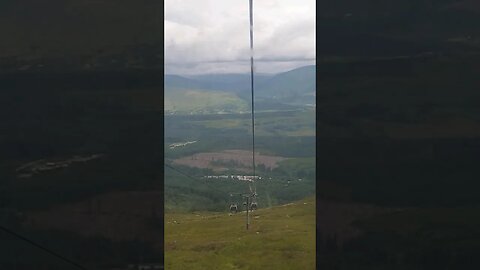 Nevis Range Mountain Gondola going down Scotland