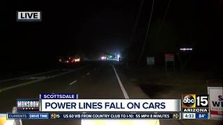 Downed power lines trap drivers in Scottsdale