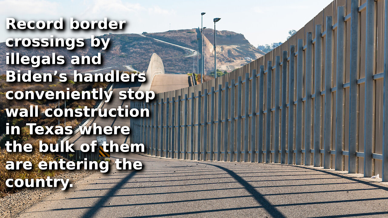 With a Border Crisis, Biden Admin Just Stopped Wall Construction at High Crossing Areas in Texas