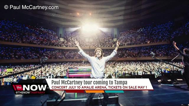 Paul McCartney coming to Amalie Arena in July
