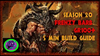 Diablo3 Frenzy Barb-Road to 100GR