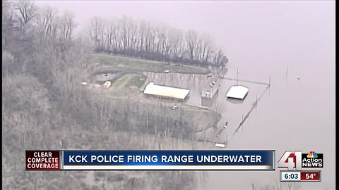 Floodwaters inundate KCKPD's firing range
