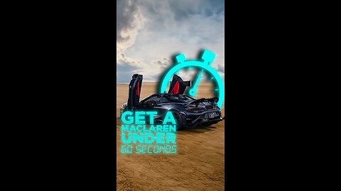 HOW TO GET A MCLAREN UNDER 60 SECONDS!