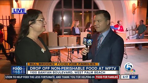 All-day food drive today at WPTV in downtown West Palm Beach