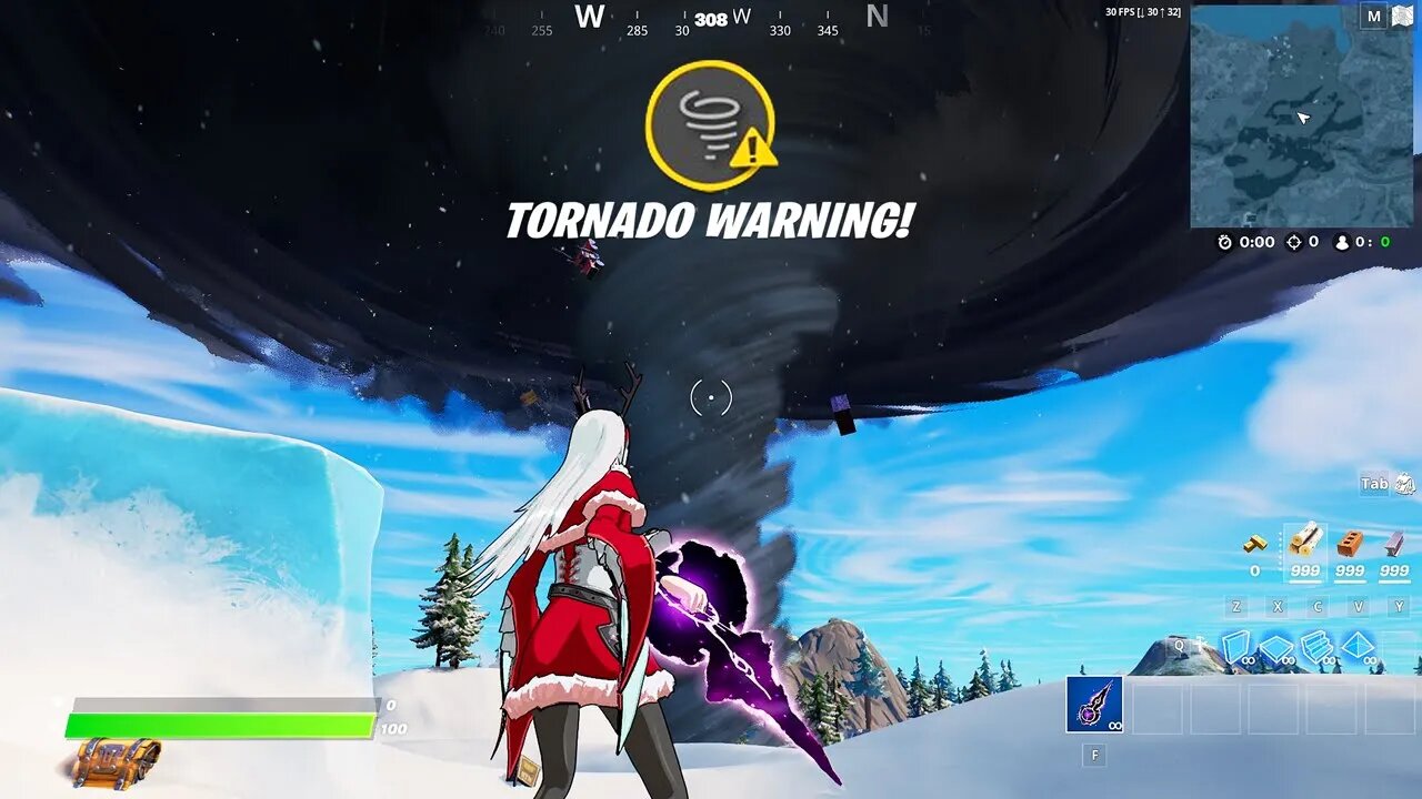 NEW FORTNITE WEATHER UPDATE! (Tornadoes & Lighting Strike Gameplay, Covert Canyon POI)