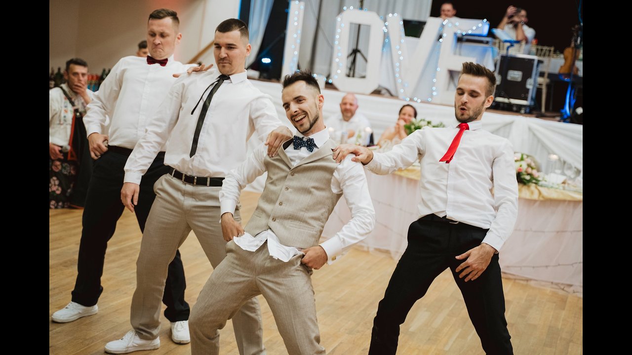 Groom Surprises Bride with Best Magic Mike Groomsmen Dance Ever