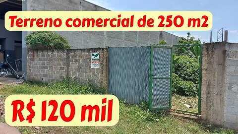 Terreno comercial de 250 m2 em JOANÓPOLIS - SP. [Aceitamos Bitcoin]