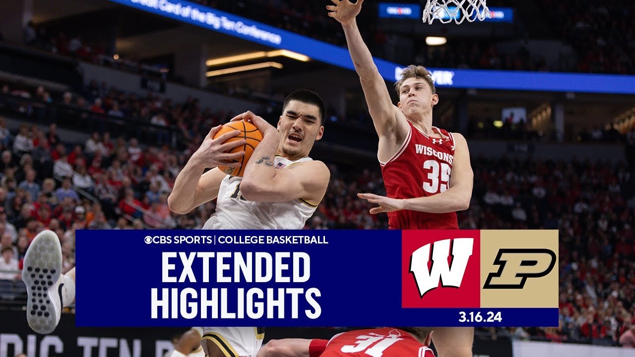 Wisconsin vs Purdue: College Basketball Highlights | 2024