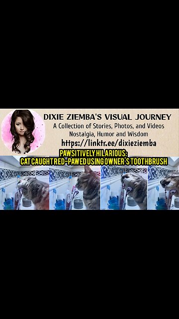 Pawsitively Hilarious: Cat Caught Red-Pawed Using Owner's Toothbrush