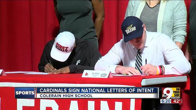 Cardinals sign national letters of intent