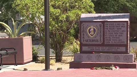 City of Henderson opens Purple Heart Plaza