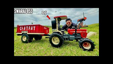 RC Swaraj 855 FE Tractor Unboxing & Testing - Chatpat toy TV