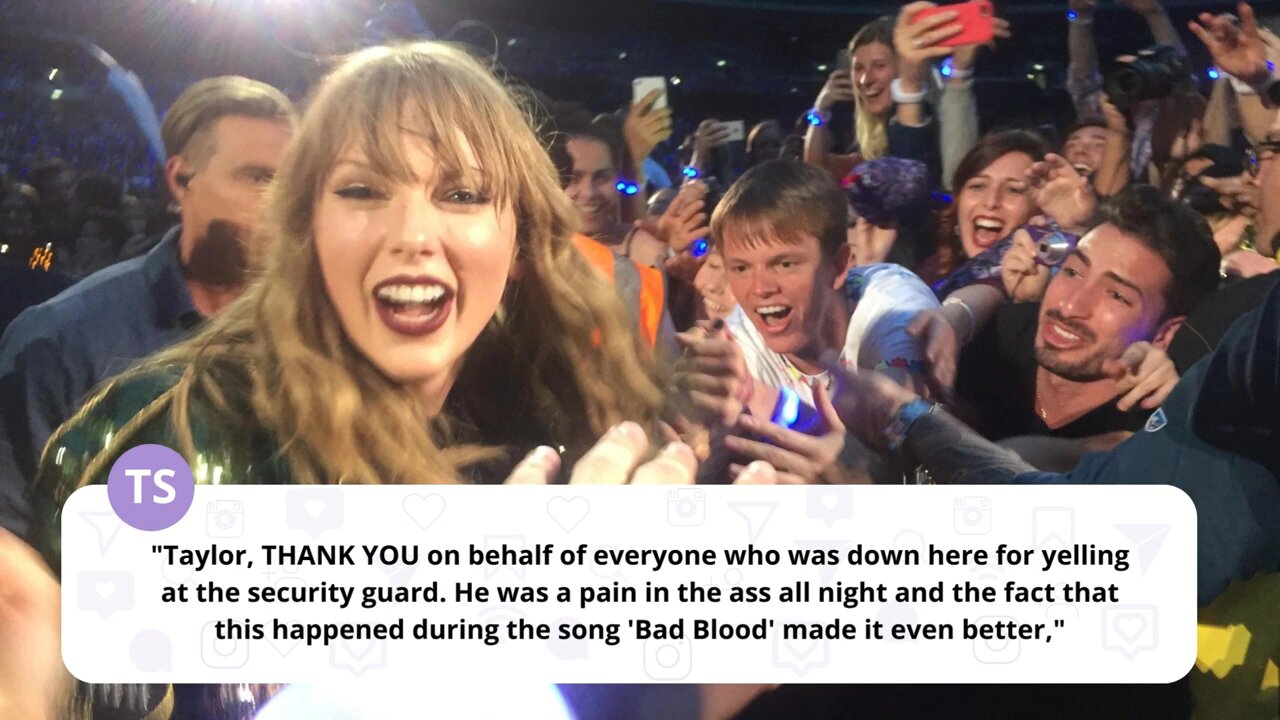 TAYLOR SWIFT DEFENDS FAN DURING ERAS TOUR SHOW