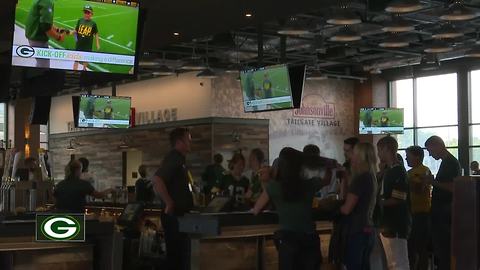 Fans flock to new Johnsonville Tailgate Village outside Lambeau Field