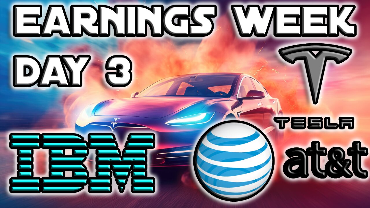 It Is TESLA DAY!!! Massive Earnings Week Day 3 | Q4, 2023 Earnings $TSLA, $IBM, $T