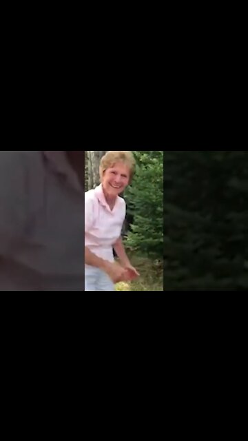 Grandma reacts to shooting first crossbow #shorts #deer #deerhunting #crossbow